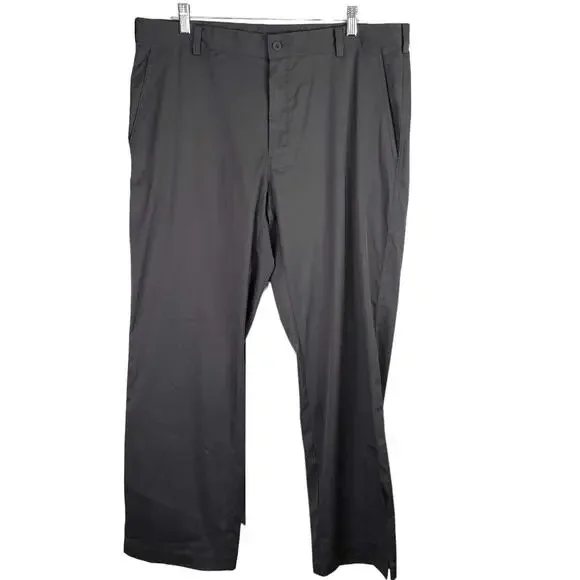 Nike Golf Pants Men's Size 36x30 Gray Straight Leg Chino Pants Modern - Picture 2 of 9